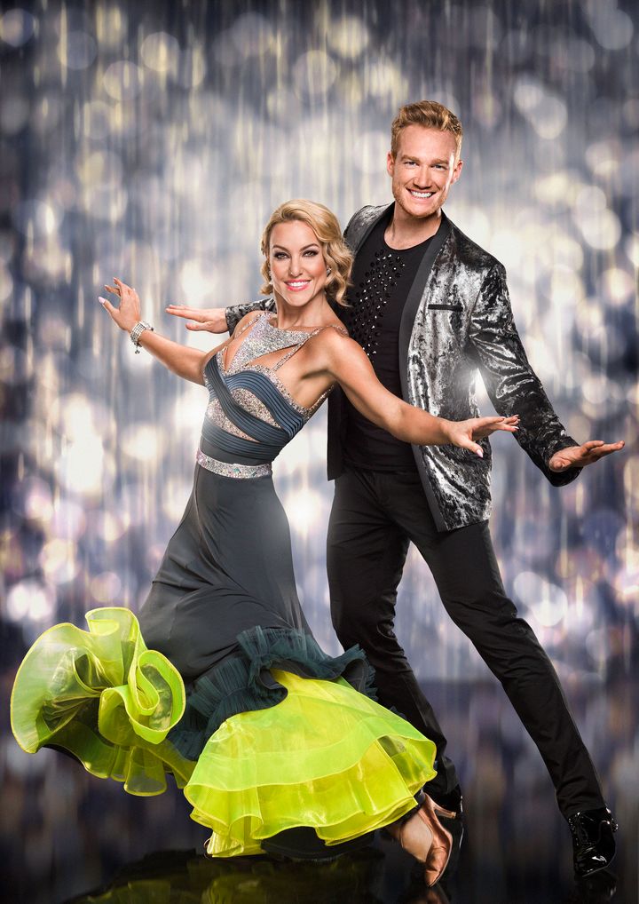 Greg with 'Strictly' partner Natalie Lowe