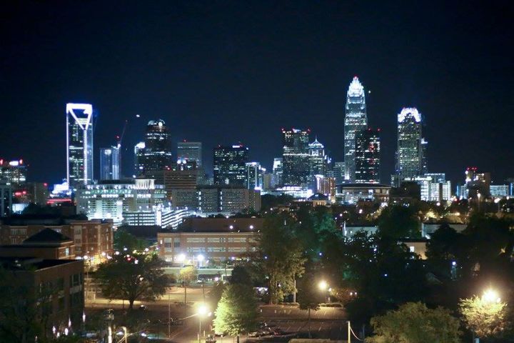 Charlotte at night