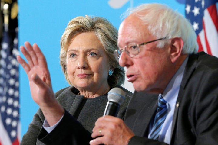 Hillary Clinton was heard talking about what attracted Bernie Sanders supporters to a "political revolution."