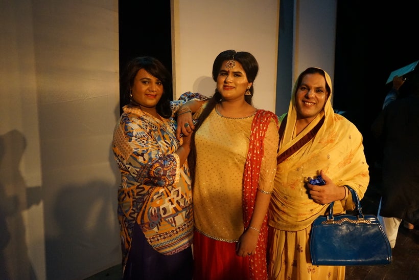 Sunny smiling alongside her two close friends and fellow coworkers, Sandy (left) and Zakiyya (right).