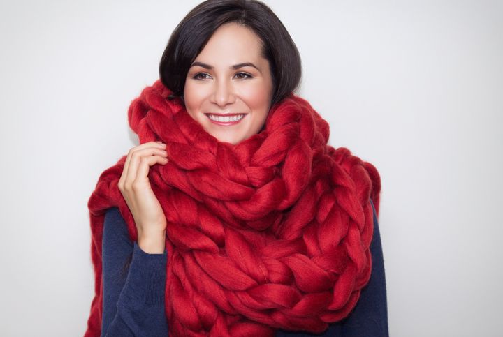 BeCozi chunky Merino wool scarf