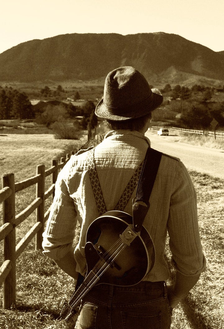 Mike and his mandolin.