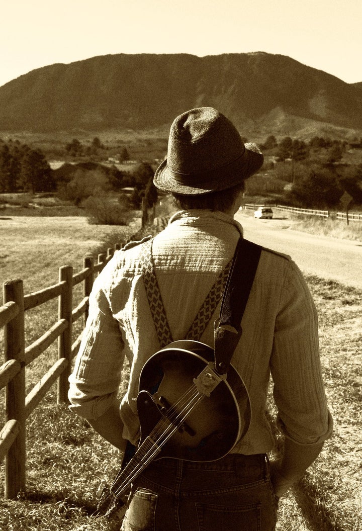 Mike and his mandolin. 