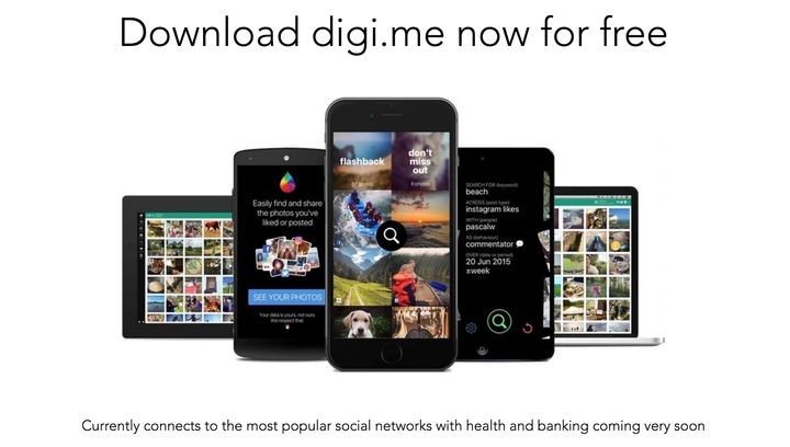 The digi.me app is currently free for all your devices