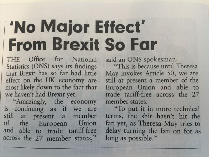The piece in the current issue of Private Eye