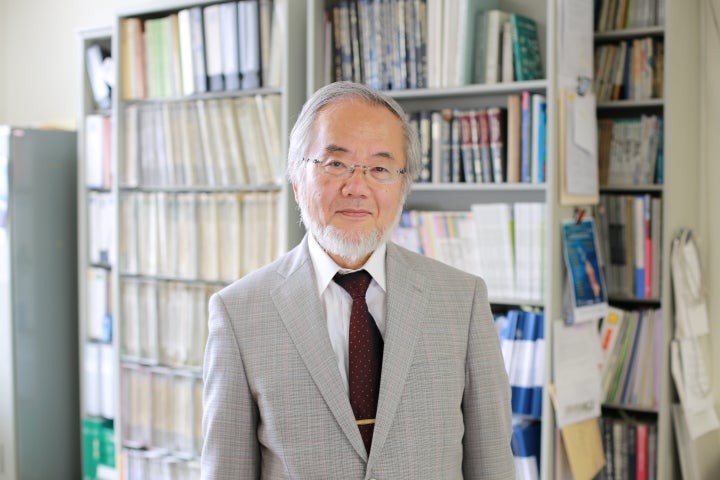 Yoshinori Ohsumi, a professor at the Tokyo Institute of Technology, won the Nobel Prize in Medicine on Monday.