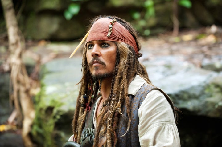 <strong>Johnny as Jack Sparrow</strong>