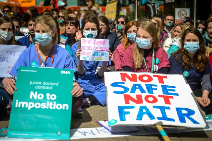 Junior doctors protest