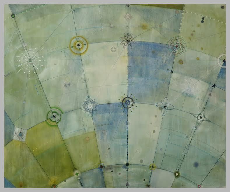 FIELD NOTES 58 x 72 Mixed Media 2014