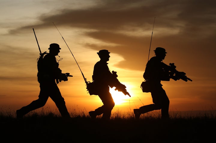 <strong>British soldiers on patrol</strong>