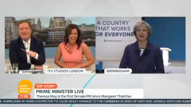 <strong>Reid asked May about the 'insatiable' osessionwith her shoes</strong>