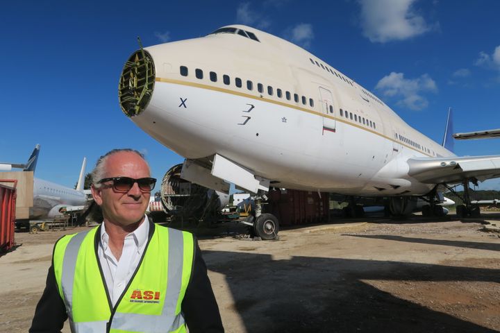 Mark Gregory, 55, used money from his severance package to set up ASI two decades ago. It now handles around 14 percent of the worldwide aircraft disassembly market.