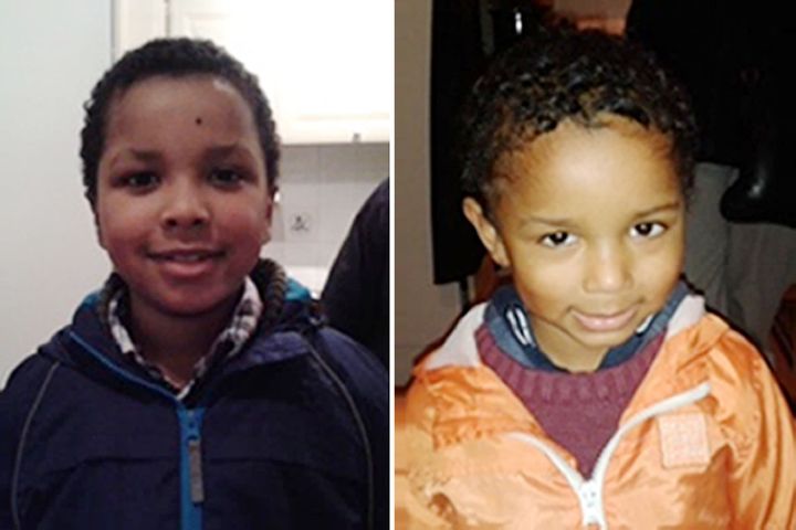 Zachary, eight, left, and Amon, four were also murdered by Simpson-Kent