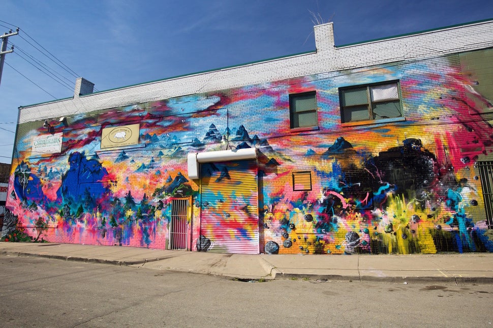 Dozens Of Artists Filled A Detroit Neighborhood With Larger-Than-Life ...