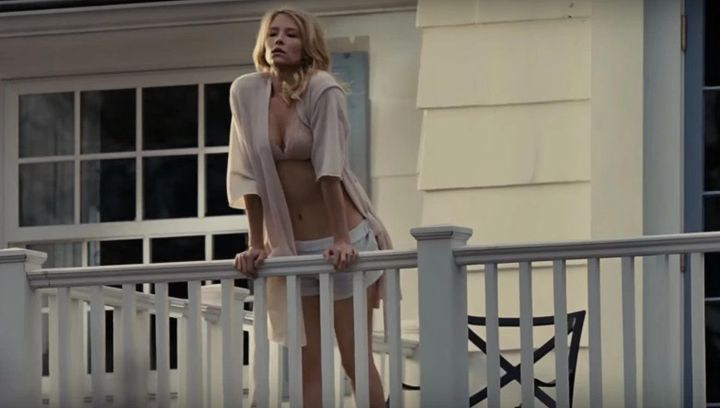 Haley Bennett is Megan, a beautiful woman with whom Rachel becomes obsessed