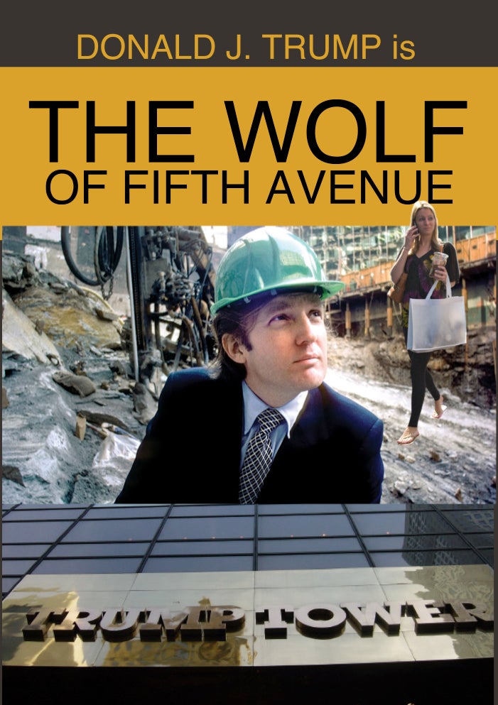 The only thing that distinguishes Donald Trump (seen here at the construction site of the swanky Fifth Avenue skyscraper that
