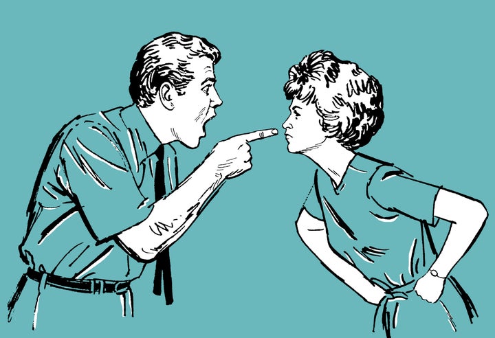 Literal finger pointing is probably a bad idea.