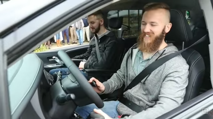 Brothers Adam (left) and Mat Chaffee in their new van.