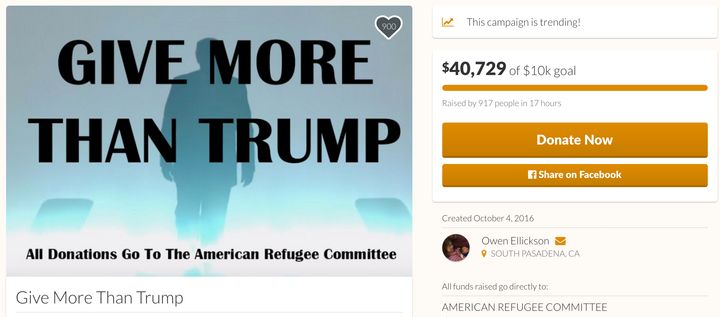 As of the time this story published, the GoFundMe had raised over $40,000 -- more than four times its original goal.