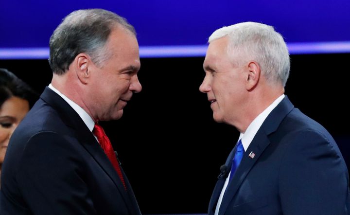 The two VP candidates faced off in a debate Tuesday.