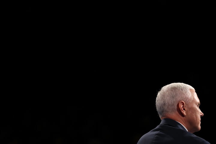 GOP vice presidential nominee Mike Pence presented a baseless argument during Tuesday's debate that implicit b