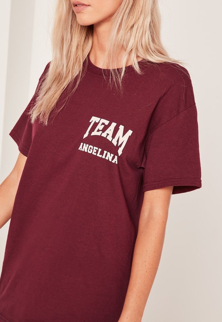 Team Angelina Slogan T-Shirt, £12 from missguided.co.uk