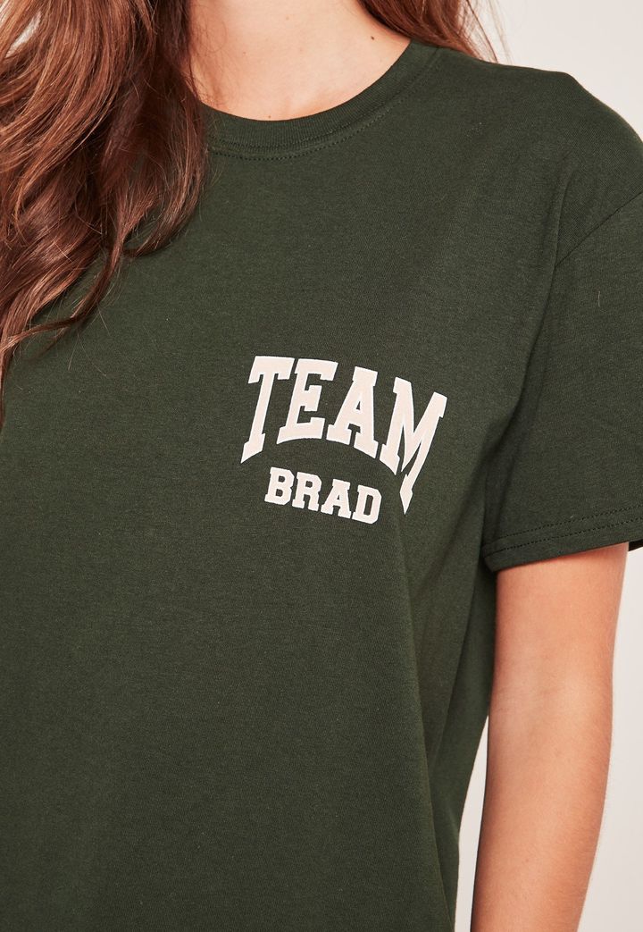 Team Brad Slogan T-Shirt, £12 from missguided.co.uk