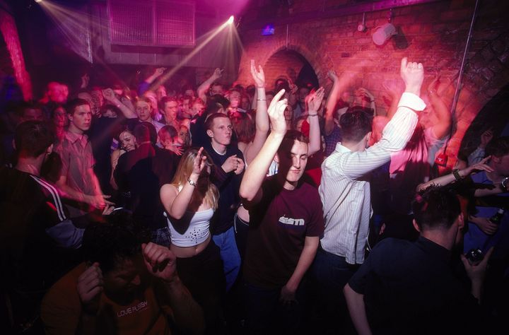 Clubbers at the iconic London venue