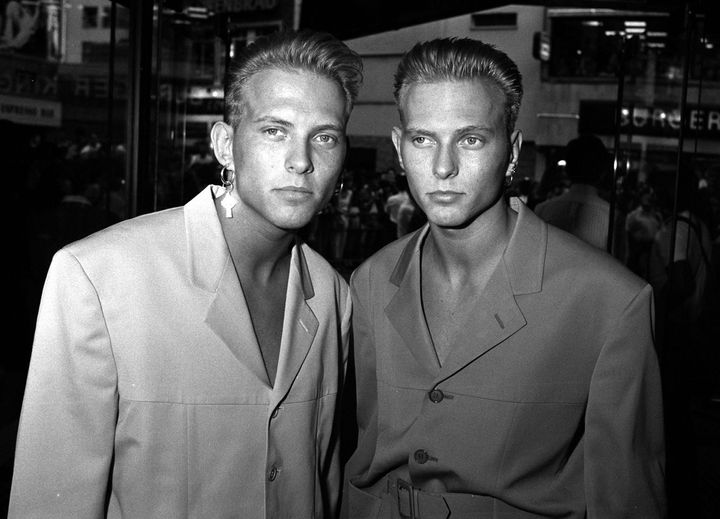 Then... One of the first pictures of Matt and Luke Goss when Bros hit the charts in the late 1980s