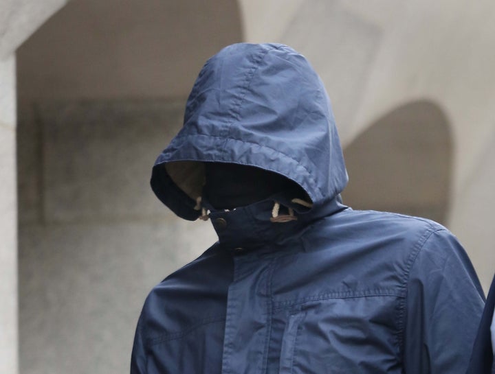 <strong>Mazher Mahmood, who was known as the 'Fake Sheikh', arrives at the Old Bailey in London.</strong>