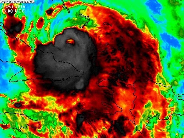 Horrifying Face Spotted In Hurricane Matthew Satellite Image | HuffPost ...