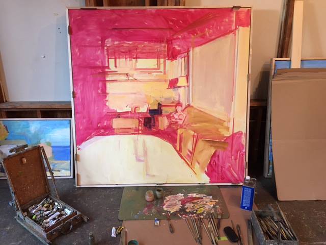 Sunrise Interior (Underpainting)