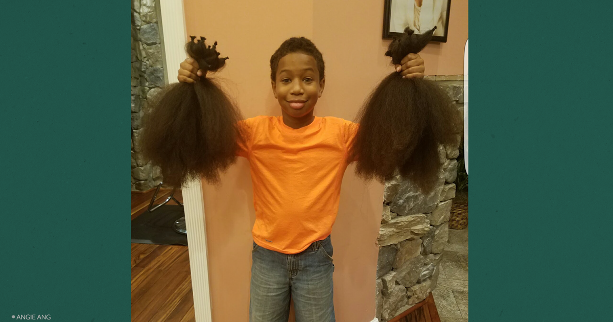 This 10yearold boy donated his hair to create wigs for young cancer patients HuffPost Videos