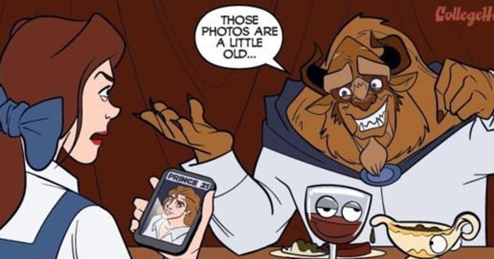 What It Would Look Like If Disney Princesses Used Dating Apps Huffpost Life 