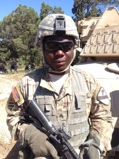 Sgt. Brima Kamara serves with the 1st Cavalry Division at Fort Hood, Texas.