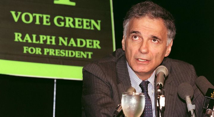 In 2000, Ralph Nader was the hope for many liberals unhappy with the Clinton administration and everyone associated with it.