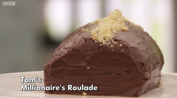 <strong>Just not up to scratch - Tom's millionaire's roulade didn't have quite the look the judges were after</strong>
