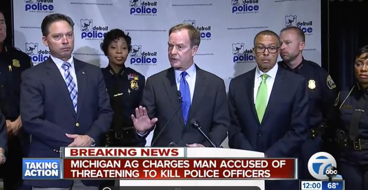 Michigan Attorney General Bill Schuette announced the charges, which carry a maximum sentence of 20 years in prison.