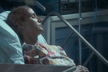 Amy (Kelly Lynch) undergoes stem cell treatment as a last-ditch cure for cancer in a scene from Kepler's Dream