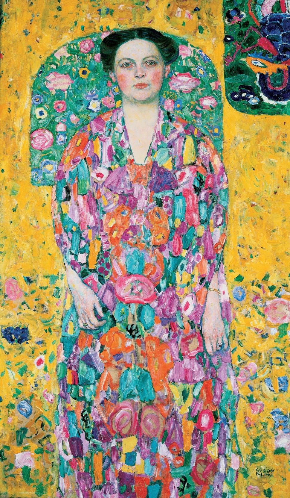 グスタフ・クリムト［世界の名画コレクション］『メーダ・プリマヴェージの肖像』複製画 人物画 女性画 少女 女の子 世紀末美術 ウイーン分離派