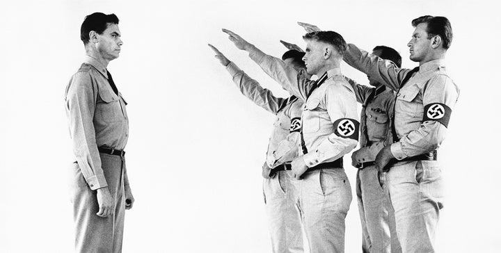 George Lincoln Rockwell, commander of the American Nazi Party, Arlington, Virginia