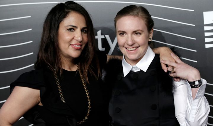 Jenni Konner and Lena Dunham at the Webby Awards in May 2016. 