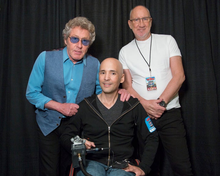 l-r: Roger Daltrey, Hernan Barangan, Pete Townshend