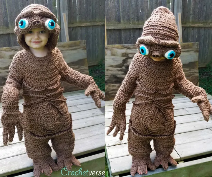 Mom's Crocheted 'E.T.' Costume For Son Is Out Of This World