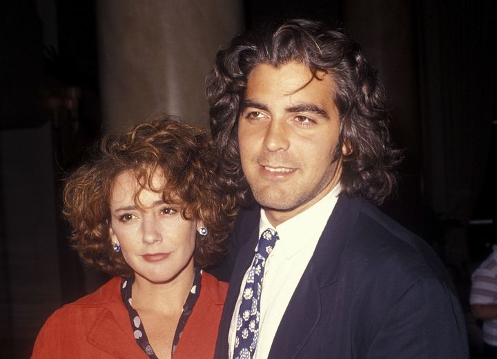 George Clooney and Talia Balsam in 1990. 