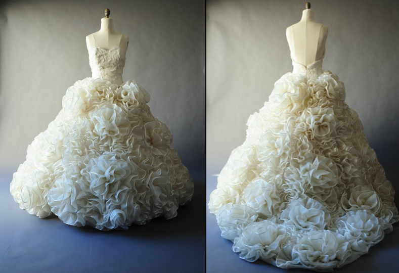 Karen Hendrix Couture dress “Patrese” is a part of her Garden Gown Collection.