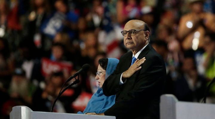 Khizr Khan spoke at the Democratic National Convention in Philadelphia in July.