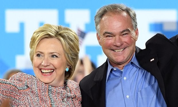 Clinton and Kaine