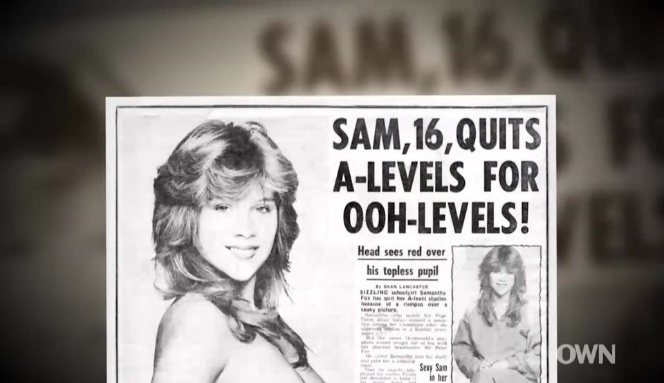 Toples samantha fox Sam Fox: