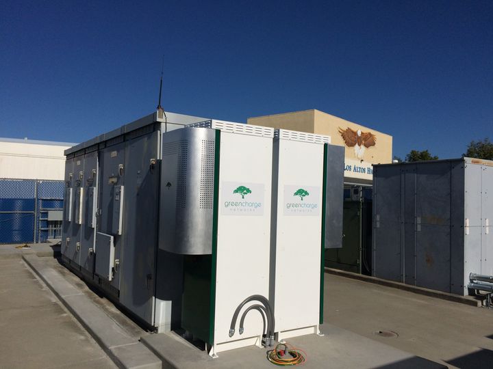 Energy storage units such as this one are proving to be a very attractive option for schools and other large facilities that are eager to make investments to reduce long run costs and decrease their burden on the production side. This can have a positive effect on the environment because during peak-use hours the sun is usually very low leading to less solar power, and the shortfall is mainly filled by "dirty energy".